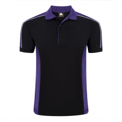 Contrast avocet uniform polo shirt with piping -1188