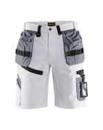 Decorator’s choice: blaklader x1500 premium cotton painter’s shorts in white - durable & stylish - 1512