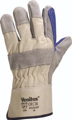 Delta plus cowhide split leather rigger gloves - (pack of 10) ds202rp