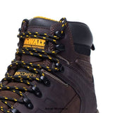 Dewalt Brown ProLite S3 Safety Boot Aluminium Toe Composite Midsole -Kirksville Boots Dewalt Active-Workwear DeWalt Kirksville is a water-resistant, lightweight hiker style work boot. The Kirksville is manufactured with an aluminum toe cap and composite midsole. It has a TPU toe guard for extra protection, and a TPU heel piece for ankle support. The tongue and collar are both padded. The boot boasts a lightweight Phylon/Rubber Pro-Lite outsole which is tested for resistant