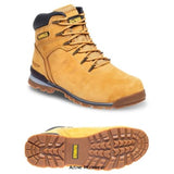Dewalt Carlisle 6 Eyelet Wheat Nubuck Safety Boot SB,SRA  -Carlisle Boots Dewalt Active-Workwear Dewalt 6 Eyelet Wheat Nubuck Safety Boot-Carlisle. Full grain wheat nubuck leather upper. Padded tongue and collar for added comfort. Steel toe cap protection. SB,SRA. Comfort insole. Phylon/rubber outsole. A lightweight very flexible modern safety boot from DEWALT.