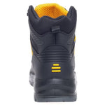 Dewalt douglas s3 black waterproof safety boot with steel toe cap and midsole