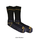 Dewalt Hydro Work Sock 2 Pair Pack-HydSck Miscellaneous Dewalt Active-Workwear A technical looking sock that is built for performance. A ribbed upper leg to maintain secure fit is combined with a cushioned footbed, heel and toe for total comfort in all conditions.