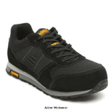 Dewalt Pro Lite Safety Trainer with Aluminium cap and non-metallic midsole SB S-Sarasota safety trainers Dewalt Active-Workwear DeWalt Sarasota is a lightweight, flexible, retro styled work trainer. Manufactured with a suede and mesh upper, padded tongue and collar, aluminum toe cap and composite midsole. The Sarasota incorporatates the DeWalt Pro-Lite Technology. It has a lightweight EVA/rubber outsole, providing you all day comfort.