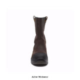 Dewalt s3 waterproof composite lightweight safety rigger boot-millington brown nubuck leather non-metallic boots dewalt