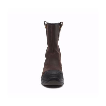 Dewalt s3 waterproof composite lightweight safety rigger boot-millington brown nubuck leather non-metallic