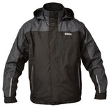 Dewalt storm waterproof rip stop work jacket with concealed hood