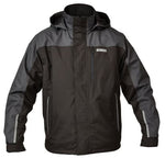 Dewalt storm waterproof rip stop work jacket with concealed hood