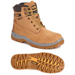 Dewalt wheat waterproof safety boot s3 steel toe and midsole titanium full grain nubuck leather