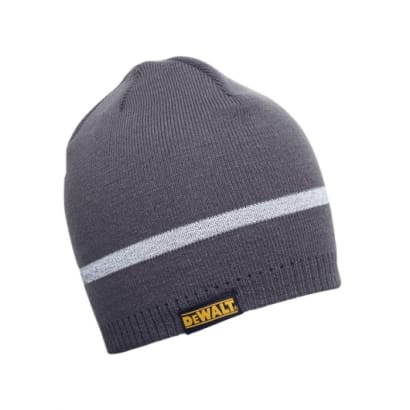 Dewalt workwear beanie hat with reflective stripe