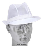 Disposable white mesh Trilby hat Catering & Hospitality - Tw Catering & Hospitality Active-Workwear