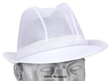 Disposable white mesh trilby hat catering & hospitality - tw catering & hospitality active-workwear