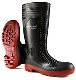 Dunlop acifort ribbed wellington with steel toe cap and midsole - a252931