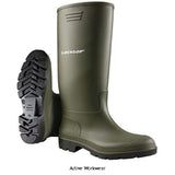 Dunlop pricemastor budget non safety wellington green size 3-12- bbg