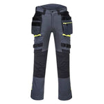 Dx4 fashion fit stetch work trousers detachable-holster-pockets- portwest dx440