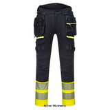 Dx4 hi visibility class 1 flex stretch holster work trousers dx445