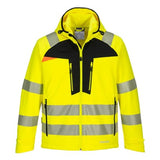 Dx4 high visibility waterproof softshell jacket dx475 portwest