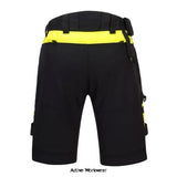 Black DX4 Detachable Holster Pocket Stretch men's work Shorts Portwest DX444 Workwear Shorts & Pirate Trousers Portwest Active-Workwear The DX4 Holster Works Shorts are designed with and uses dynamic 4X stretch fabrics to give maximum range of movement when working in warm weather. The shorts feature a high rise back waistband with side elastication, ensuring protection in all working positions