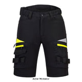 Dx444 stretch work shorts with detachable holster pockets - portwest