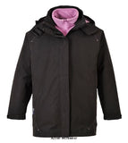 Elgin Ladies Waterproof 3 in 1 interactive fleece Work Coat Jacket Portwest S571- Jackets & Fleeces - PortWest