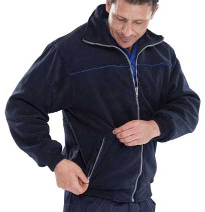 Endeavour lined heavyweight micro fleece jacket 360gsm - en beeswift workwear