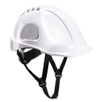 Endurance vented safety helmet wheel ratchet and 4 point chinstrap portwest ps55