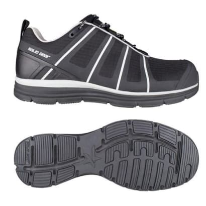 Evolution black composite s3 esd safety trainer -solid gear high-performance work footwear