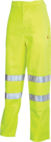 Flame retardant anti static hi vis class 1 tesla trousers en471 fras -beeswift cfrastetsy