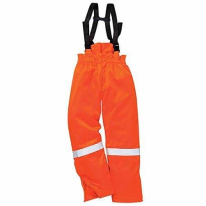 Flame retardant winter padded hi vis bib and brace - fr58