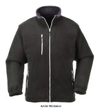 Fleece work jacket 2 tone city fleece uniform portwest f401