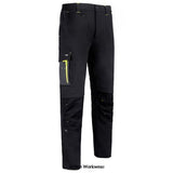 Black Flex Workwear Stretch Trouser Two tone - Beeswift SFT Trousers Active Workwear Trousers Active Workwear 89% Nylon with 11% Spandex outer fabric 225gsm Fabric weightMedium weight trouser Four way stretch fabric Flex stretch fabric allows for a comfortable and functional fit Cordura on heel for harder wearing Cordura fabric to knees Knee pad pouch pockets YKK heavy duty zip Heavy duty button fastener Half elasticated waist for added comfort Five loop belt waistband