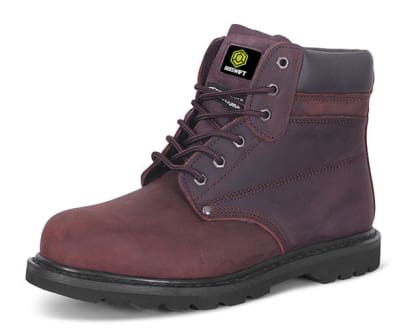 Goodyear welted safety work boot steel toe beeswift