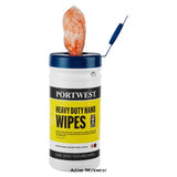 Heavy Duty Anti Bacterial Hand Wipes (Pk50) - IW30 Health and Personal Care Active-Workwear Heavy duty wipe to quickly and effectively remove oil grease grime and wet paint. The textured material is designed to remove ingrained dirt. Antibacterial action and dermatologically tested.