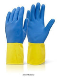 Heavy weight rubber glove chemical acid neoprene latex