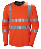 Helly hansen addvis long sleeve hi viz stretch tee shirt -79093