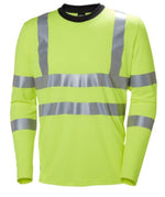 Helly hansen addvis long sleeve hi viz stretch tee shirt -79093