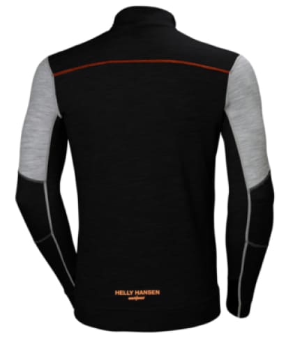 Helly hansen hh lifa merino wool half zip base layer thermal top 75107