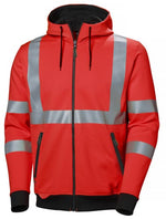 Helly hansen add vis zip hoody hi vis class 3 hoodie- 79094