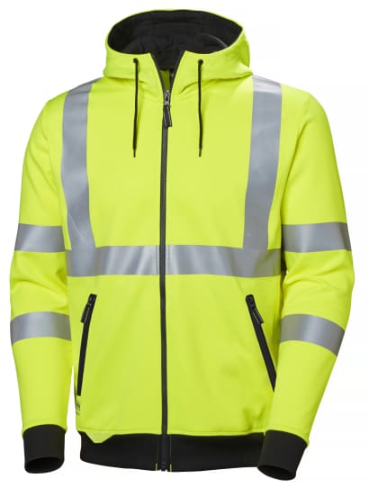 Helly hansen add vis zip hoody hi vis class 3 hoodie- 79094