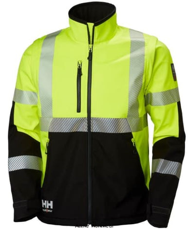 Helly Hansen Hi Viz ICU Softshell Work Jacket (bodywarmer) Class 2/3 - 74272 - Hi Vis Jackets - Helly Hansen