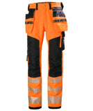 Helly hansen icu hi viz stretch construction trousers class 2-77472