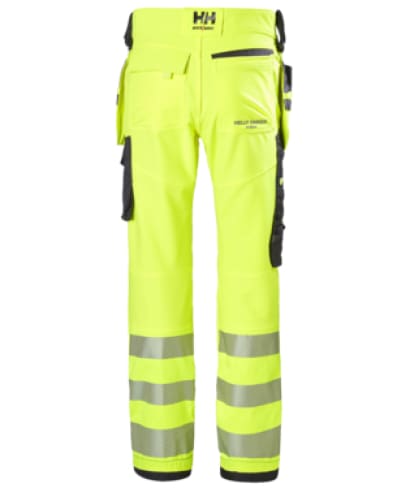 Helly hansen icu hi viz stretch construction trousers class 2-77472