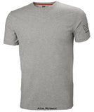 Grey Helly Hansen Kensington Stetch Tee Shirt Helly T-Shirt-79246 Shirts Polos & T-Shirts Helly Hansen Active-Workwear When comfort is key there is nothing that beats the Kensington Collection. The combination of cotton and elastane ensures you are comfortable throughout your workday no matter what.