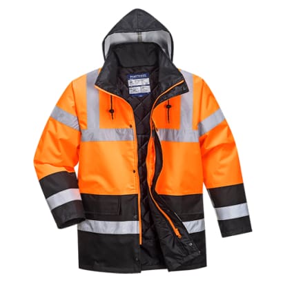 Hi vis 2 tone waterproof jacket class 3 high viz portwest s467