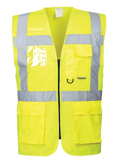 Hi vis berlin zipped executive vest ris 3279 portwest up to 7xl- s476