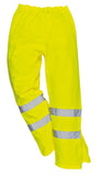 Hi vis breathable waterproof over trousers - portwest s487