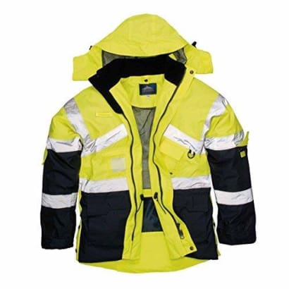 Hi vis breathable waterproof two tone jacket portwest - s760