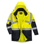 Hi vis breathable waterproof two tone jacket portwest - s760