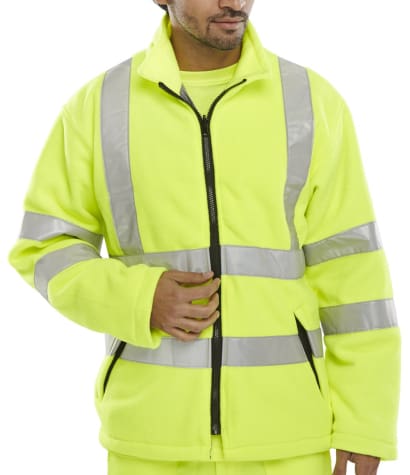 Hi vis carnoustie interactive fleece jacket en471 (ris 3279) - carf