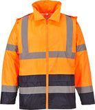 Hi vis classic contrast lightweight rain jacket portwest h443